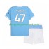Manchester City Phil Foden 47 Enfant Domicile 2025-2026 Manche Courte Maillot de Foot