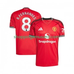 Manchester United Bruno Fernandes 8 Homme Domicile 2025-2026 Manche Courte Maillot de Foot