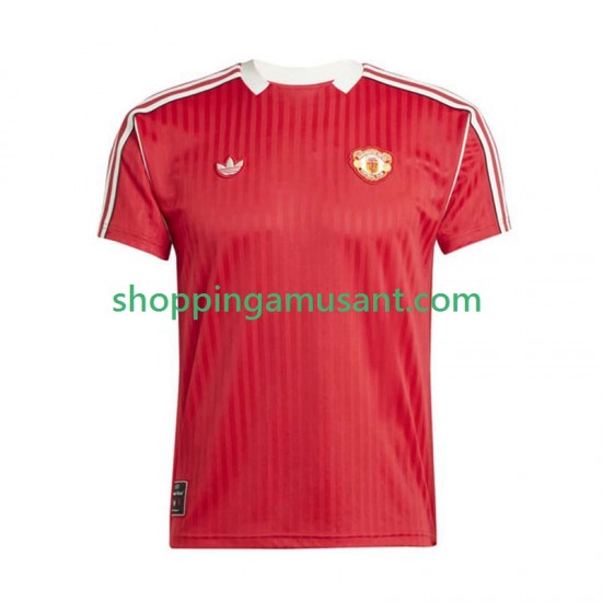Manchester United Icon Homme Domicile 2025-2026 Manche Courte Maillot de Foot