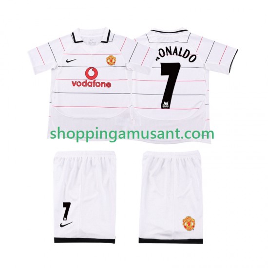 Manchester United Cristiano Ronaldo 7 2003 2005 Rétro Enfant Domicile Manche Courte Maillot de Foot