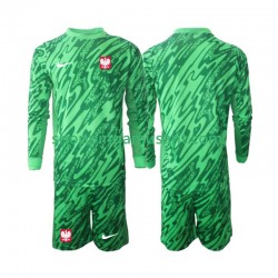 Pologne Gardien Enfant Neutre 2024 Manche Longue Maillot de Foot