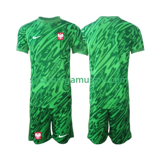 Pologne Gardien Enfant Neutre 2024 Manche Courte Maillot de Foot