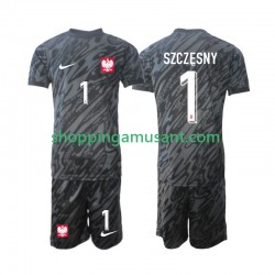 Pologne Szczesny 1 Gardien Enfant Extérieur 2024 Manche Courte Maillot de Foot
