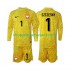 Pologne Szczesny 1 Gardien Enfant Domicile 2024 Manche Longue Maillot de Foot