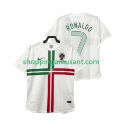 Portugal Cristiano Ronaldo 7 2012 Rétro Homme Extérieur Manche Courte Maillot de Foot