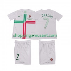 Portugal Cristiano Ronaldo 7 2012 Rétro Enfant Extérieur Manche Courte Maillot de Foot