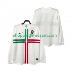Portugal 2012 Rétro Homme Extérieur Manche Longue Maillot de Foot