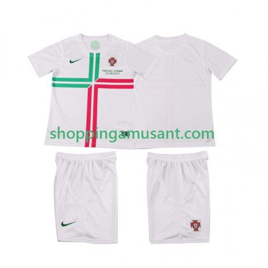Portugal 2012 Rétro Enfant Extérieur Manche Courte Maillot de Foot