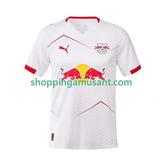 RB Leipzig Homme Domicile 2025-2026 Manche Courte Maillot de Foot