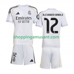 Real Madrid Alexander-Arnold 12 Enfant Domicile 2025-2026 Manche Courte Maillot de Foot