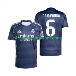 Real Madrid Camavinga 6 Homme Extérieur 2025-2026 Manche Courte Maillot de Foot