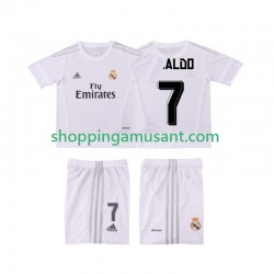 Real Madrid Cristiano Ronaldo 7 2015 2016 Rétro Enfant Domicile Manche Courte Maillot de Foot
