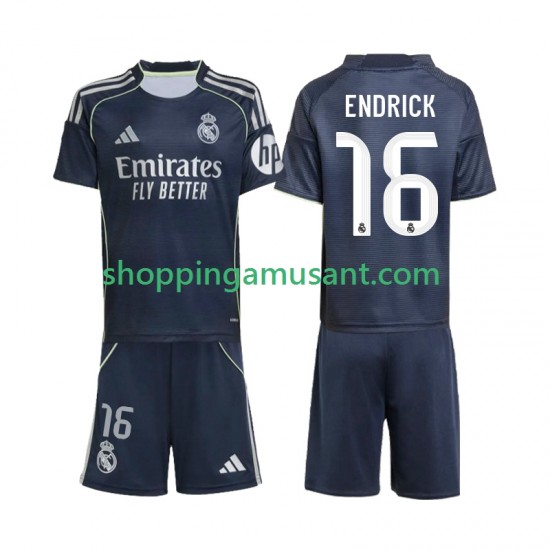 Real Madrid Endrick 16 Enfant Extérieur 2025-2026 Manche Courte Maillot de Foot