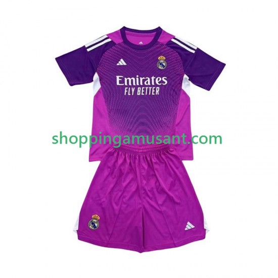 Real Madrid Gardien Enfant Extérieur 2025-2026 Manche Courte Maillot de Foot