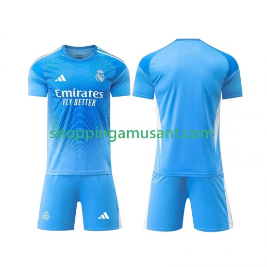 Real Madrid Gardien Enfant Domicile 2025-2026 Manche Courte Maillot de Foot