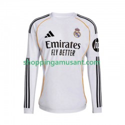 Real Madrid Homme Domicile 2025-2026 Manche Longue Maillot de Foot