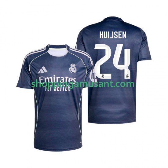 Real Madrid Huijsen 24 Homme Extérieur 2025-2026 Manche Courte Maillot de Foot