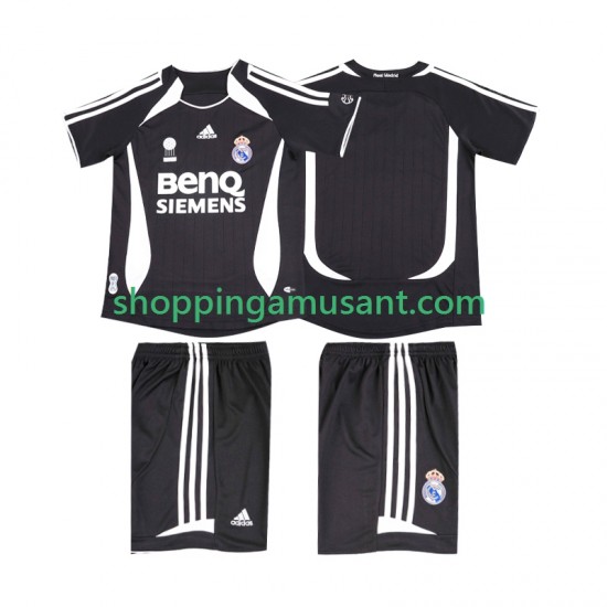Real Madrid 2007 Rétro Enfant Extérieur 2006 Manche Courte Maillot de Foot