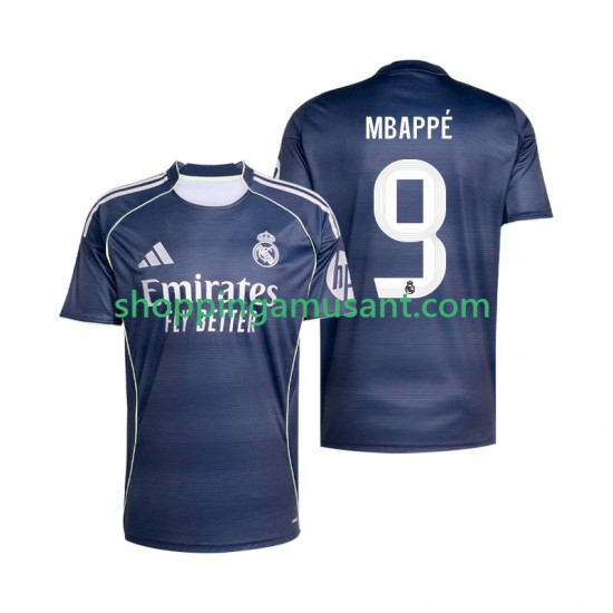 Real Madrid Mbappé Kylian 9 Homme Extérieur 2025-2026 Manche Courte Maillot de Foot