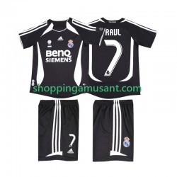Real Madrid RAUL 7 2007 Rétro Enfant Extérieur 2006 Manche Courte Maillot de Foot