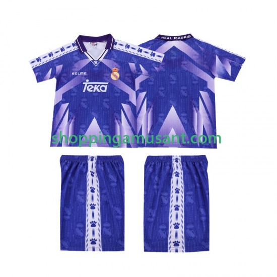 Real Madrid 1996-1997 Rétro Enfant Extérieur Manche Courte Maillot de Foot