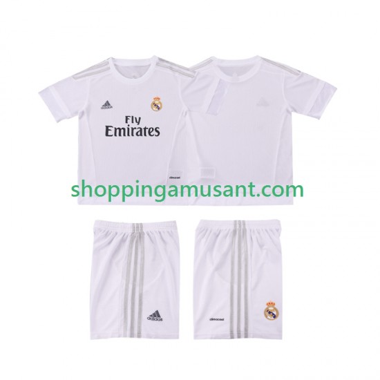 Real Madrid 2015 2016 Rétro Enfant Domicile Manche Courte Maillot de Foot