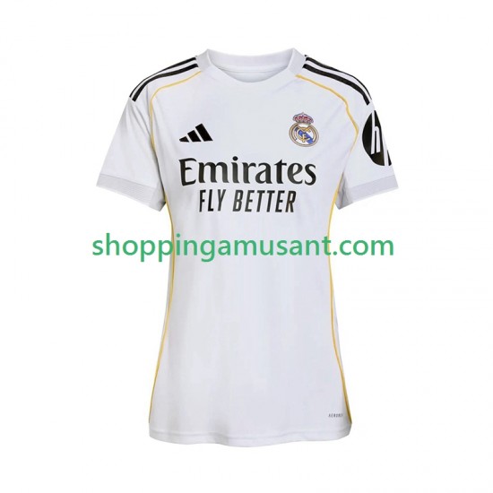 Real Madrid Féminine Domicile 2025-2026 Manche Courte Maillot de Foot