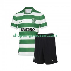 Sporting CP Enfant Domicile 2025-2026 Manche Courte Maillot de Foot