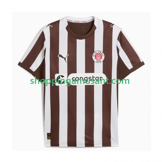 St. Pauli Homme Domicile 2025-2026 Manche Courte Maillot de Foot