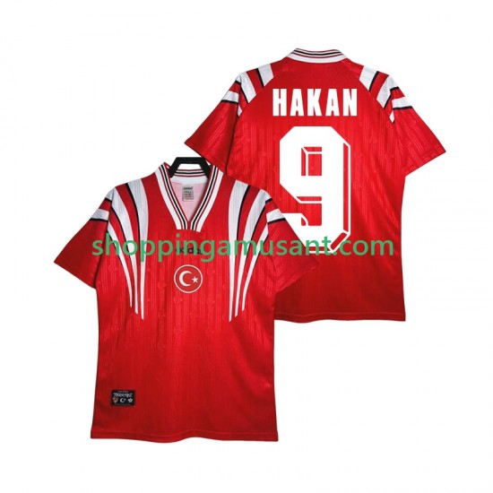 Turquie HAKAN 9 1996 Rétro Homme Domicile Manche Courte Maillot de Foot