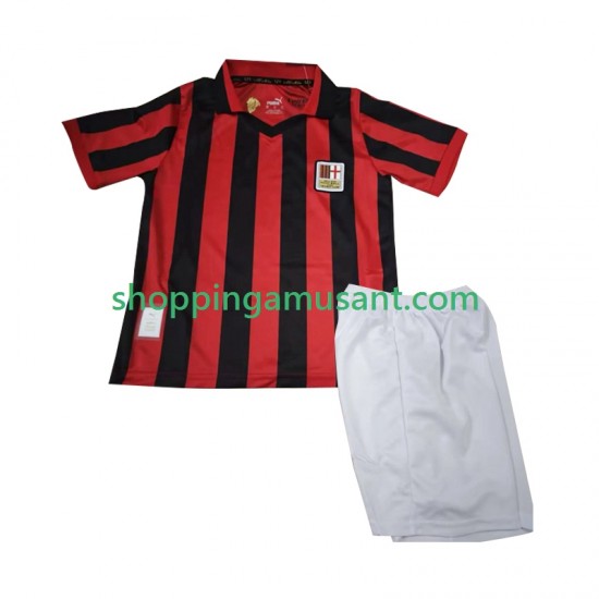 Maillot de Foot AC Milan 125th Anniversary Enfant Domicile 2024-2025 Manche Courte