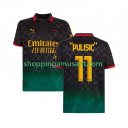 Maillot de Foot AC Milan Christian Pulisic 11 Homme 4ème 2024-2025 Manche Courte