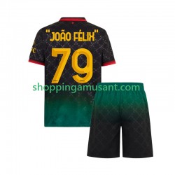Maillot de Foot AC Milan JOAO FELIX 79 Enfant 4ème 2024-2025 Manche Courte