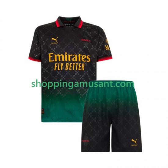 Maillot de Foot AC Milan Enfant 4ème 2024-2025 Manche Courte
