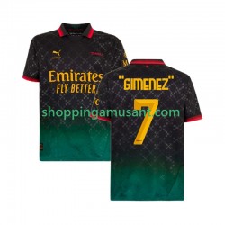 Maillot de Foot AC Milan Santiago Gimenez 7 Homme 4ème 2024-2025 Manche Courte
