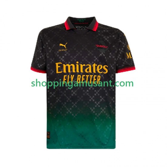 Maillot de Foot AC Milan Santiago Gimenez 7 Homme 4ème 2024-2025 Manche Courte