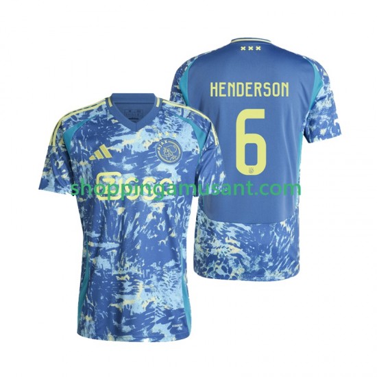 Maillot de Foot Ajax Amsterdam Henderson 6 Homme Extérieur 2024-2025 Manche Courte