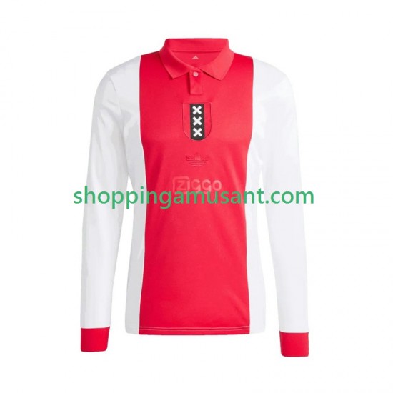 Maillot de Foot Ajax Amsterdam Anniversary Homme Domicile 2024-2025 Manche Longue