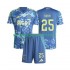 Maillot de Foot Ajax Amsterdam Wout Weghorst 25 Enfant Extérieur 2024-2025 Manche Courte