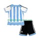 Maillot de Foot Argentine Rétro Enfant Domicile 2006 Manche Courte