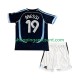 Maillot de Foot Argentine Lionel Messi 19 Rétro Enfant Extérieur 2006 Manche Courte