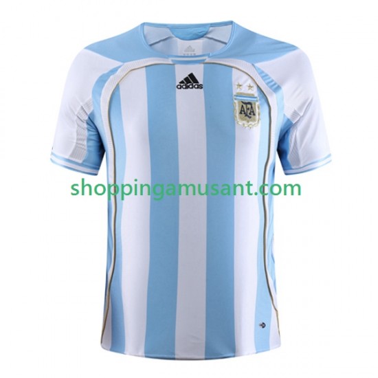 Maillot de Foot Argentine Rétro Homme Domicile 2006 Manche Courte