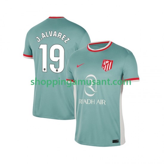 Maillot de Foot Atlético Madrid Julian Alvarez 19 Homme Extérieur 2024-2025 Manche Courte