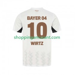 Maillot de Foot Bayer 04 Leverkusen Florian Wirtz 10 Homme Extérieur 2024-2025 Manche Courte