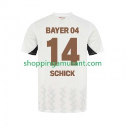 Maillot de Foot Bayer 04 Leverkusen Patrik Schick 14 Homme Extérieur 2024-2025 Manche Courte