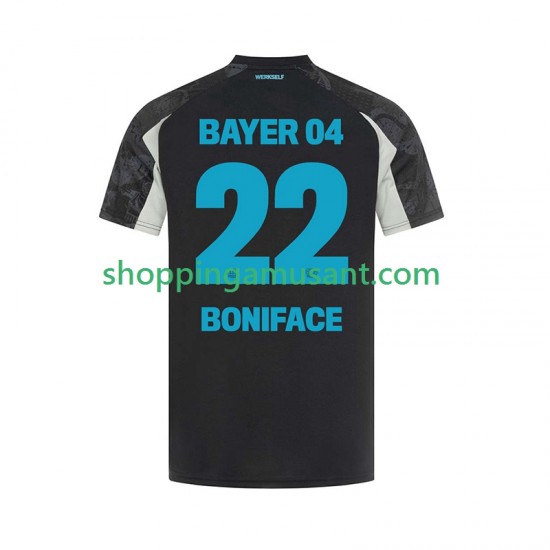 Maillot de Foot Bayer 04 Leverkusen Victor Boniface 22 Homme Neutre 2024-2025 Manche Courte