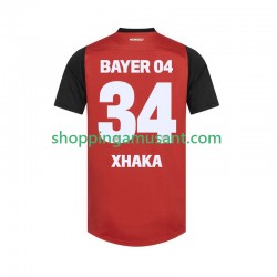 Maillot de Foot Bayer 04 Leverkusen XHAKA 34 Homme Domicile 2024-2025 Manche Courte