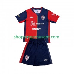 Maillot de Foot Cagliari Enfant Domicile 2024-2025 Manche Courte