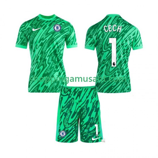 Maillot de Foot Chelsea CECH 1 Gardien Enfant Neutre 2024-2025 Manche Courte