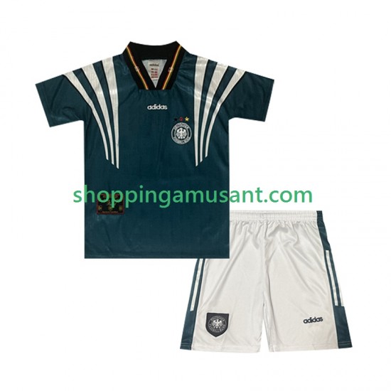 Maillot de Foot Allemagne 1996 Rétro Enfant Extérieur Manche Courte